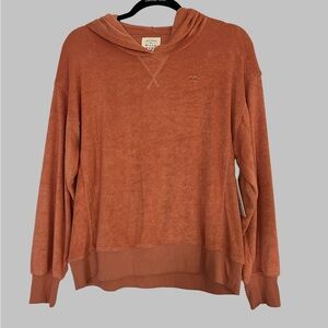 NWT Billabong Orange Terry sweater